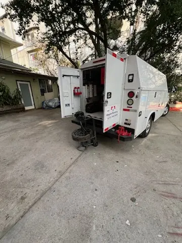 Magnet Plumbing service vehicle on-site for Water Heater Repair in Cypress Gardens
